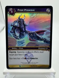 World of Warcraft TCG Foil Promo Death Knight Starter Deluxe Frost Presence - Image 1