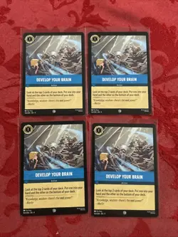 4x Lorcana Fabled - Develop Your Brain - 163/204 - X4 - Image 1