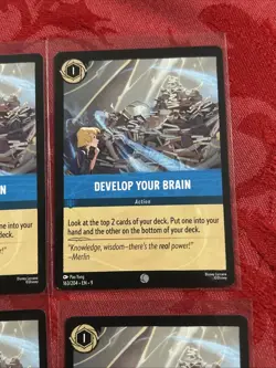 4x Lorcana Fabled - Develop Your Brain - 163/204 - X4 - Image 2
