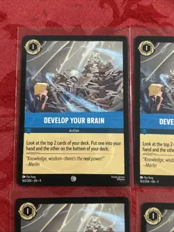 4x Lorcana Fabled - Develop Your Brain - 163/204 - X4 - Image 3