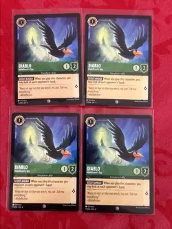 x4 Disney Lorcana: Ursula's Return - Diablo - Maleficent's Spy - 71/204 - x4 - Image 1