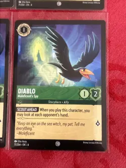 x4 Disney Lorcana: Ursula's Return - Diablo - Maleficent's Spy - 71/204 - x4 - Image 5