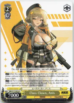 Weiss Schwarz : Class Clown, Anis GODDESS OF VICTORY: NIKKE NIK/S117-E016 U : U - Image 1
