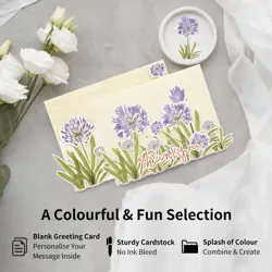 9 Sets DIY Card Making Kit for Adults Flower Themed Thank You Cards - Image 3