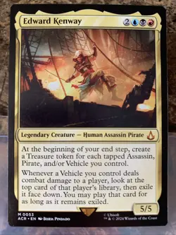 MTG TCG Assassins Creed Edward Kenway 0053 Regular Mythic - Image 1