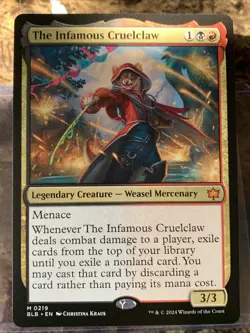 MTG TCG Foundations The Infamous Cruelclaw 0219 Regular Mythic - Image 1