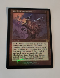 MtG Goblin Charbelcher (BRR-18) Rare Retro Frame Foil English MINT - Image 1