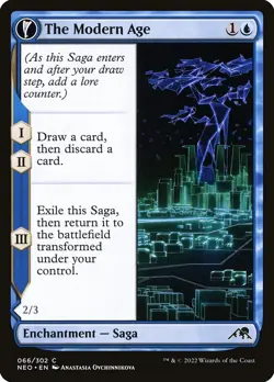 MTG Magic NEO Kamigawa Neon Dynasty - 1x EN NM 066 C The Modern Age - Image 1