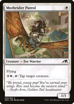 MTG Magic NEO Kamigawa Neon Dynasty - 1x EN NM 030 C Mothrider Patrol - Image 1