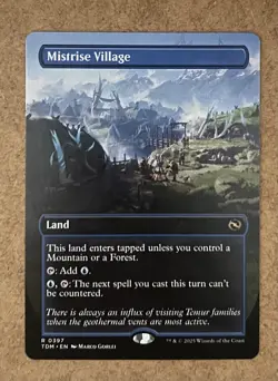 Mistrise Village (Borderless) Tarkir: Dragonstorm - NM MTG - Image 1