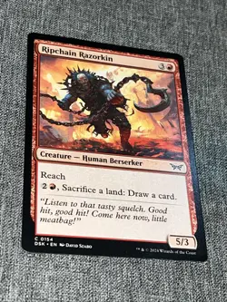 MTG Duskmourn: House of Horror Ripchain RazorKin 0154 NM - Image 1