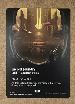 Sacred Foundry - Borderless - Edge of Eternities - NM MTG - Image 1