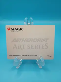 MTG Art Series Aetherdrift - Basri, Tomorrow's Champion 9/54 - Gold Signature - Image 2