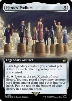 Heroes' Podium (Extended Art) (Surge Foil) -Foil Light Play MTG - Image 1