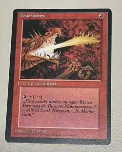 2x rote Karten MTG - deutsch limitiert FBB ©1994 NM/EX Common zB Earthbind - Image 3