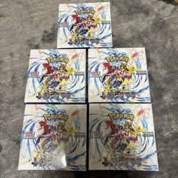 Pokemon Cards Scarlet & Violet Raging Surf Booster Box 5 Boxes Sealed sv3a - Image 1