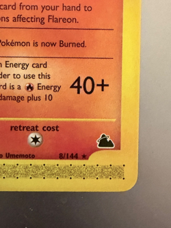 Flareon 8/144 Pokemon Skyridge 2003 WOTC e‑Reader Never Played NM-MT - Image 5