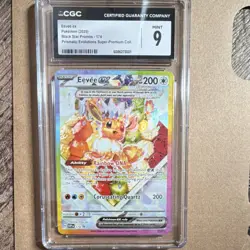 Pokemon Eevee ex 174 Sv: Scarlet & Violet Promo Holo Basic 200 HP CGC 9 - Image 1