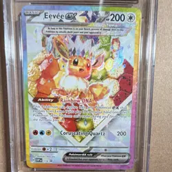 Pokemon Eevee ex 174 Sv: Scarlet & Violet Promo Holo Basic 200 HP CGC 9 - Image 2