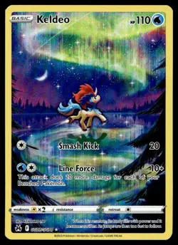 NM Crown Zenith: Galarian Gallery Keldeo Ultra Rare GG07/GG70 Pokemon TCG - Image 1