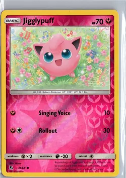 Jigglypuff 41/68 Common Hidden Fates Pokemon Reverse Holo NM/M - Image 1