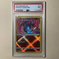 Radiant Charizard 011/078 Pokemon GO Holo PSA 9 - Image 1