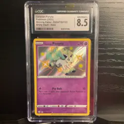 2021 Pokemon Sword & Shield Shining Fates Galarian Ponyta Shiny CGC 8.5 NM/Mint - Image 1