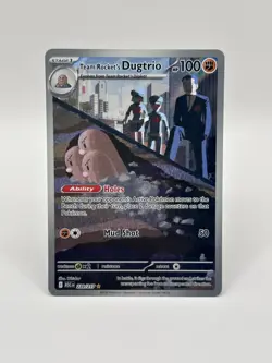 Team Rocket's Dugtrio 239/217 Illustration Rare ⭐ Ascended Heroes Pokemon TCG - Image 1