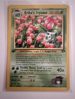 Erika's Ivysaur 41/132 1st Edition Uncommon Excellent Gym Challenge WOTC - Image 1