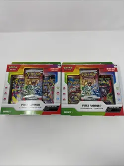2x Pokemon TCG First Partner Illustration Collection Series 1 Box - Image 1
