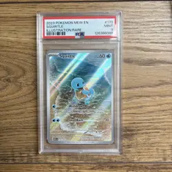 ENGLISH PSA 9 Bulbasaur Charmander Squirtle SET 166 168 170 AR 2023 pokemon 151 - Image 2