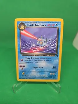 Pokemon WOTC TCG Vintage Dark Golduck 37/82 Team Rocket Regular LP - Image 1