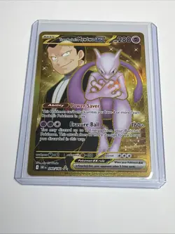 Pokemon Team Rocket's Mewtwo ex 240/182 Destined Rivals Holo - NM - Image 1