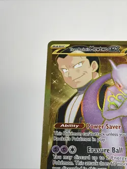 Pokemon Team Rocket's Mewtwo ex 240/182 Destined Rivals Holo - NM - Image 3