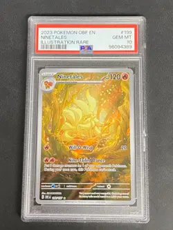 Pokemon Ninetales 199/197 SV03: Obsidian Flames Holo Illustration Rare PSA 10 - Image 1