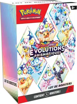 Pokemon Bundle 6 Boosters Packs EV8.5 Evolution Prismatique FR Scelle Neuf - Image 1