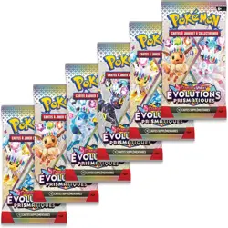 Pokemon Bundle 6 Boosters Packs EV8.5 Evolution Prismatique FR Scelle Neuf - Image 4