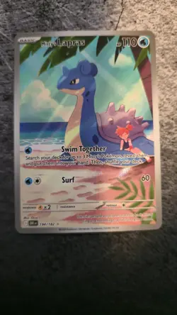 Pokemon TCG Misty's Lapras Destined Rivals 194/182 Illustration Rare - Image 1