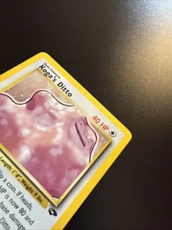 Koga's Ditto Holo Rare Unlimited 10/132 Gym Challenge Pokemon - Image 3