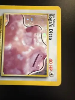 Koga's Ditto Holo Rare Unlimited 10/132 Gym Challenge Pokemon - Image 5