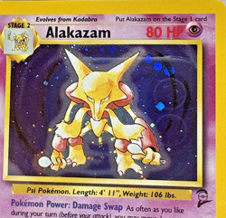 2000 POKEMON GAME BASE SET 2 #1/130 ALAKAZAM-HOLO PSA NM-MT 8 - Image 2