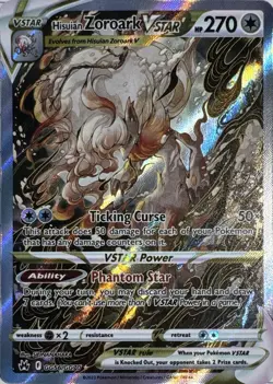 Hisuian Zoroark VSTAR GG56/GG70 Holo Crown Zenith Galarian Gallery Pokemon NM - Image 1