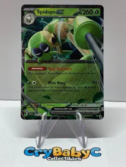 Pokemon Spidops ex 019/198 Base Set Scarlet & Violet Double Rare - Image 1