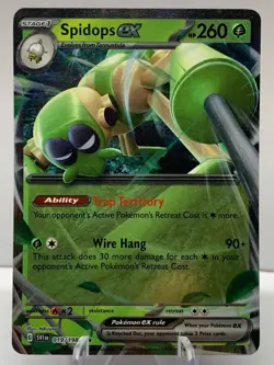 Pokemon Spidops ex 019/198 Base Set Scarlet & Violet Double Rare - Image 2