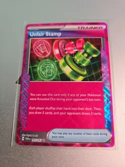 Pokemon Unfair Stamp 165/167 Twilight Masquerade Ace Spec NM/M - Image 1