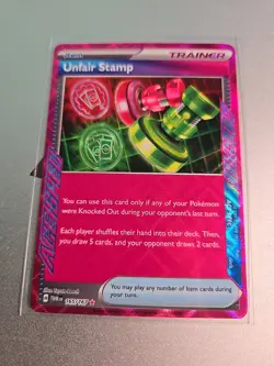 Pokemon Unfair Stamp 165/167 Twilight Masquerade Ace Spec NM/M - Image 2