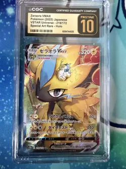 Pokemon TCG Zeraora SAR VMAX Vstar Universe CGC Pristine Pristine 10 Japanese - Image 1
