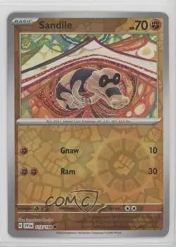 Sandile Reverse Foil Pokemon Scarlet & Violet Base Set SV1 #115 - Image 1
