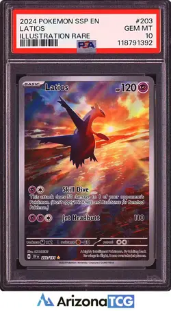 Pokemon 2024 Latios 203/191 IR Surging Sparks GEM MINT PSA 10 - Image 1