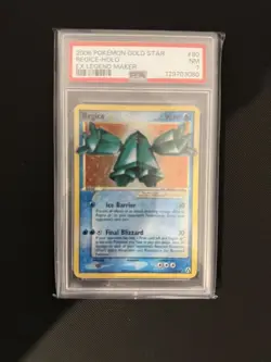 PSA 7 NM - Regice GOLD STAR 90/92 Holo - 2006 EX Legend Maker #90 - Pokemon TCG - Image 3